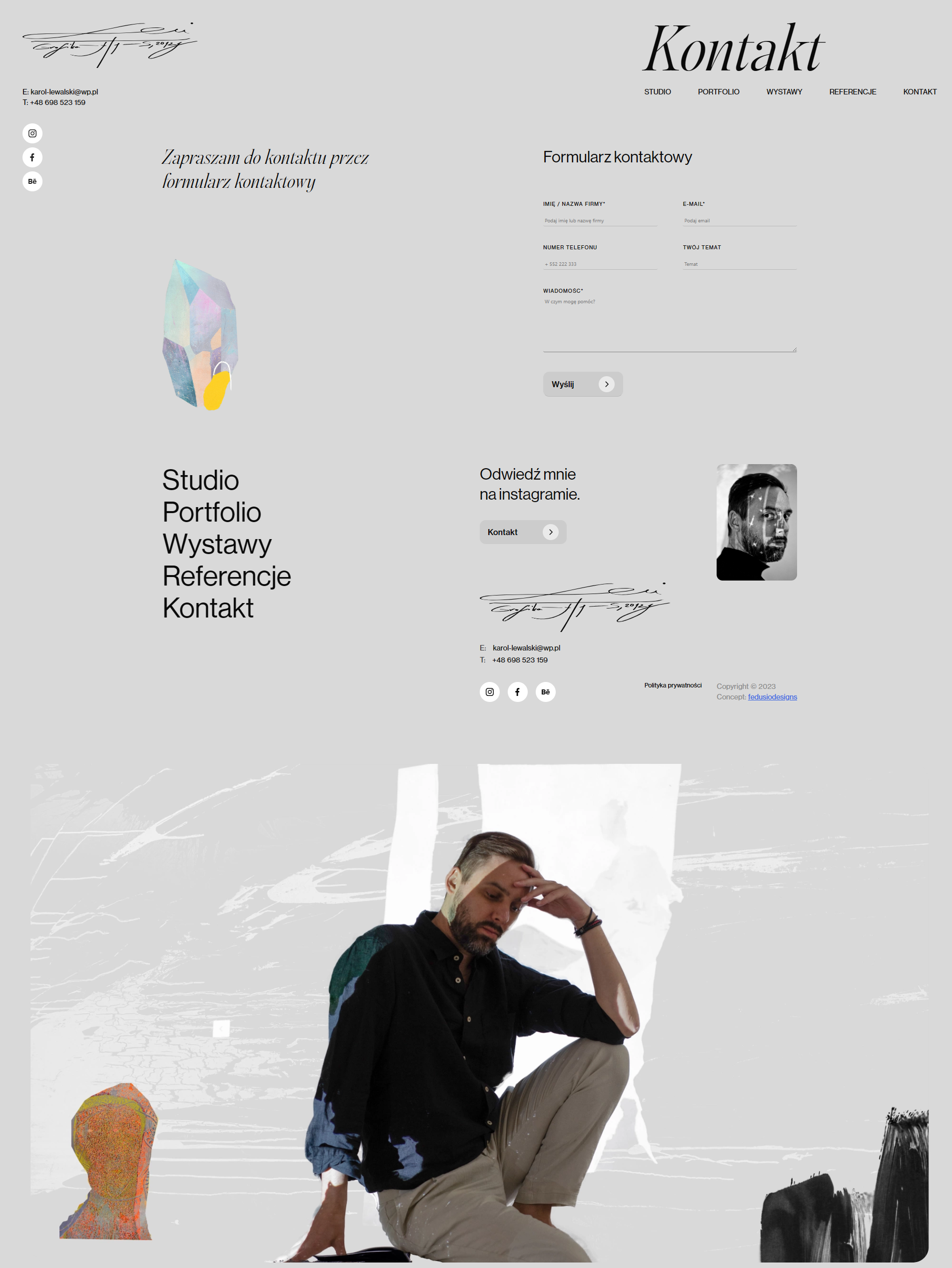 Kontakt — Karol Lewalski